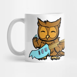 Owl Guitarist Mug